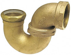 NIBCO - 2", Cast Copper Drain, Waste & Vent Pipe P Trap with Union - F x SJ - Eagle Tool & Supply