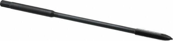 Kennametal - M4x0.70 Metric Coarse 2 Flute D4 Oxide Finish High Speed Steel Spiral Point Extension Tap - Plug Chamfer, 4" OAL, 6H Class of Fit - Eagle Tool & Supply