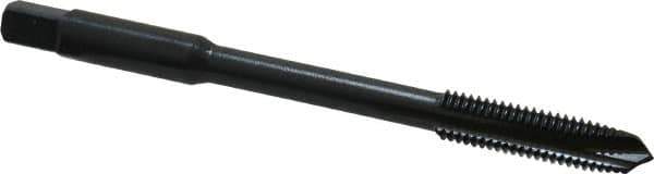 Kennametal - M8x1.25 Metric Coarse 3 Flute D5 Oxide Finish High Speed Steel Spiral Point Extension Tap - Plug Chamfer, 4" OAL, 6H Class of Fit - Exact Industrial Supply