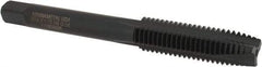 Kennametal - M12x1.75 Metric Coarse 3 Flute D6 Oxide Finish High Speed Steel Spiral Point Extension Tap - Plug Chamfer, 4" OAL, 6H Class of Fit - Eagle Tool & Supply