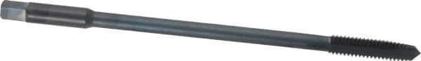 Kennametal - 5/16-18 UNC 3 Flute H3 Oxide Finish High Speed Steel Spiral Point Extension Tap - Plug Chamfer, 6" OAL, 3B Class of Fit - Eagle Tool & Supply