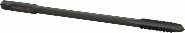 Kennametal - 5/16-24 UNF 3 Flute H3 Oxide Finish High Speed Steel Spiral Point Extension Tap - Plug Chamfer, 6" OAL, 3B Class of Fit - Eagle Tool & Supply
