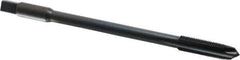 Kennametal - 3/8-24 UNF 3 Flute H3 Oxide Finish High Speed Steel Spiral Point Extension Tap - Plug Chamfer, 6" OAL, 3B Class of Fit - Eagle Tool & Supply