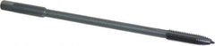 Kennametal - M8x1.25 Metric Coarse 2 Flute D5 Oxide Finish High Speed Steel Spiral Point Extension Tap - Plug Chamfer, 6" OAL, 6H Class of Fit - Eagle Tool & Supply