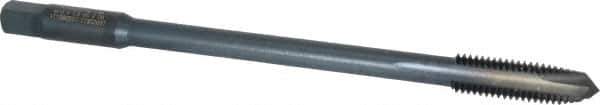 Kennametal - M10x1.50 Metric Coarse 3 Flute D6 Oxide Finish High Speed Steel Spiral Point Extension Tap - Plug Chamfer, 6" OAL, 6H Class of Fit - Eagle Tool & Supply