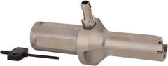 Seco - 2.598" Max Drill Depth, 2xD, 33mm Diam, Indexable Insert Drill - 2 Inserts, 1-1/2" Shank Diam, Straight Shank - Eagle Tool & Supply
