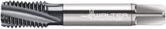 Walter-Prototyp - 7/8-14 UNF 4 Flute 3B Modified Bottoming Spiral Flute Tap - Cobalt, TiCN Finish, 4-11/16" OAL, Right Hand Flute, Right Hand Thread, Series A2345606 - Eagle Tool & Supply