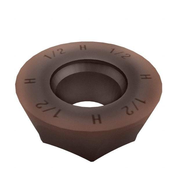 Sumitomo - QPMT4312 H Grade ACP300 Carbide Milling Insert - TiAlN/AlCrN Finish, 3/16" Thick, 1/2" Inscribed Circle - Eagle Tool & Supply