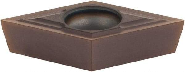 Sumitomo - DCGT32.50 EFM Grade AC530U Carbide Turning Insert - TiAlN/AlCrN Finish, 55° Diamond, 3/8" Inscr Circle, 5/32" Thick, 0.0039" Corner Radius - Eagle Tool & Supply