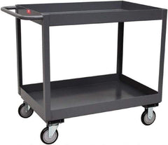 Jamco - 1,200 Lb Capacity, 24" Wide x 48" Long x 39" High Deep Shelf Cart - 2 Shelf, Steel - Eagle Tool & Supply
