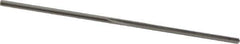 Made in USA - 0.0385" High Speed Steel 3 Flute Chucking Reamer - Straight Flute, 0.038" Straight Shank, 1/2" Flute Length, 1-1/2" OAL - Eagle Tool & Supply