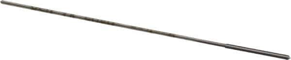 Made in USA - 0.0405" High Speed Steel 4 Flute Chucking Reamer - Straight Flute, 0.039" Straight Shank, 1/2" Flute Length, 2-1/2" OAL - Eagle Tool & Supply