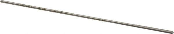 Made in USA - 0.0415" High Speed Steel 4 Flute Chucking Reamer - Straight Flute, 0.039" Straight Shank, 1/2" Flute Length, 2-1/2" OAL - Eagle Tool & Supply