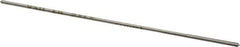 Made in USA - 0.0415" High Speed Steel 4 Flute Chucking Reamer - Straight Flute, 0.039" Straight Shank, 1/2" Flute Length, 2-1/2" OAL - Eagle Tool & Supply
