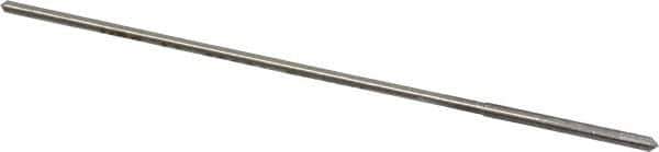 Made in USA - 0.0665" High Speed Steel 4 Flute Chucking Reamer - Straight Flute, 0.0585" Straight Shank, 1/2" Flute Length, 3" OAL - Eagle Tool & Supply