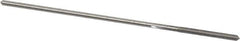 Made in USA - 0.0745" High Speed Steel 4 Flute Chucking Reamer - Straight Flute, 0.066" Straight Shank, 3/4" Flute Length, 3" OAL - Eagle Tool & Supply