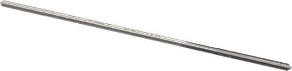 Made in USA - 0.0755" High Speed Steel 4 Flute Chucking Reamer - Straight Flute, 0.066" Straight Shank, 3/4" Flute Length, 3" OAL - Eagle Tool & Supply