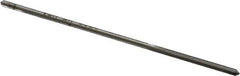 Made in USA - 0.079" High Speed Steel 4 Flute Chucking Reamer - Straight Flute, 0.072" Straight Shank, 3/4" Flute Length, 3" OAL - Eagle Tool & Supply