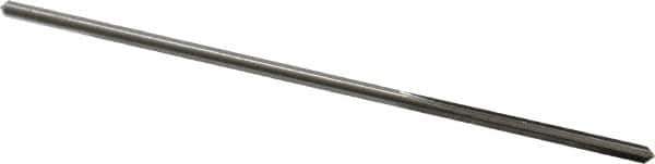 Made in USA - 0.0825" High Speed Steel 4 Flute Chucking Reamer - Straight Flute, 0.0771" Straight Shank, 3/4" Flute Length, 3" OAL - Eagle Tool & Supply