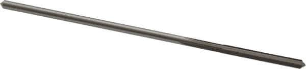 Made in USA - 0.0915" High Speed Steel 4 Flute Chucking Reamer - Straight Flute, 0.081" Straight Shank, 3/4" Flute Length, 3" OAL - Eagle Tool & Supply