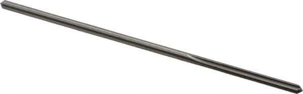 Made in USA - 0.093" High Speed Steel 4 Flute Chucking Reamer - Straight Flute, 0.081" Straight Shank, 3/4" Flute Length, 3" OAL - Eagle Tool & Supply