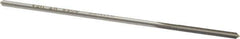 Made in USA - 0.0955" High Speed Steel 4 Flute Chucking Reamer - Straight Flute, 0.088" Straight Shank, 3/4" Flute Length, 3" OAL - Eagle Tool & Supply