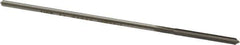 Made in USA - 0.101" High Speed Steel 4 Flute Chucking Reamer - Straight Flute, 0.0928" Straight Shank, 7/8" Flute Length, 3-1/2" OAL - Eagle Tool & Supply