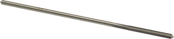 Made in USA - 0.102" High Speed Steel 4 Flute Chucking Reamer - Straight Flute, 0.095" Straight Shank, 7/8" Flute Length, 3-1/2" OAL - Eagle Tool & Supply