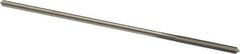 Made in USA - 0.102" High Speed Steel 4 Flute Chucking Reamer - Straight Flute, 0.095" Straight Shank, 7/8" Flute Length, 3-1/2" OAL - Eagle Tool & Supply