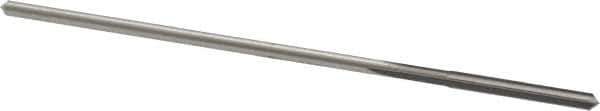 Made in USA - 0.1035" High Speed Steel 4 Flute Chucking Reamer - Straight Flute, 0.095" Straight Shank, 7/8" Flute Length, 3-1/2" OAL - Eagle Tool & Supply