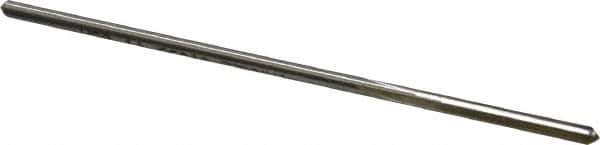 Made in USA - 0.1055" High Speed Steel 4 Flute Chucking Reamer - Straight Flute, 0.095" Straight Shank, 7/8" Flute Length, 3-1/2" OAL - Eagle Tool & Supply