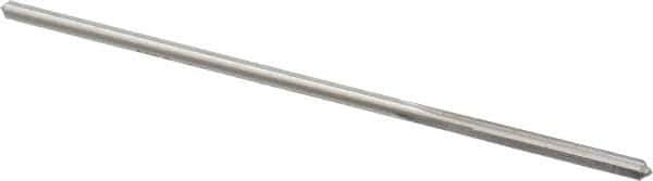 Made in USA - 0.1075" High Speed Steel 4 Flute Chucking Reamer - Straight Flute, 0.103" Straight Shank, 7/8" Flute Length, 3-1/2" OAL - Eagle Tool & Supply