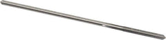 Made in USA - 0.1105" High Speed Steel 4 Flute Chucking Reamer - Straight Flute, 0.103" Straight Shank, 7/8" Flute Length, 3-1/2" OAL - Eagle Tool & Supply