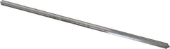 Made in USA - 0.1125" High Speed Steel 4 Flute Chucking Reamer - Straight Flute, 0.1055" Straight Shank, 7/8" Flute Length, 3-1/2" OAL - Eagle Tool & Supply