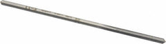 Made in USA - 0.114" High Speed Steel 4 Flute Chucking Reamer - Straight Flute, 0.1055" Straight Shank, 7/8" Flute Length, 3-1/2" OAL - Eagle Tool & Supply
