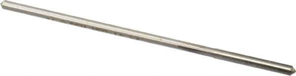 Made in USA - 0.1165" High Speed Steel 4 Flute Chucking Reamer - Straight Flute, 0.112" Straight Shank, 7/8" Flute Length, 3-1/2" OAL - Eagle Tool & Supply