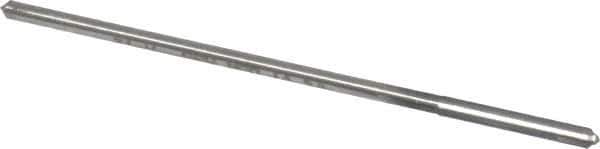 Made in USA - 0.119" High Speed Steel 4 Flute Chucking Reamer - Straight Flute, 0.112" Straight Shank, 7/8" Flute Length, 3-1/2" OAL - Eagle Tool & Supply