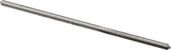 Made in USA - 0.1205" High Speed Steel 4 Flute Chucking Reamer - Straight Flute, 0.112" Straight Shank, 7/8" Flute Length, 3-1/2" OAL - Eagle Tool & Supply
