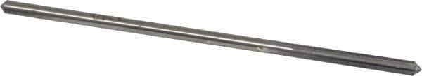 Made in USA - 0.121" High Speed Steel 4 Flute Chucking Reamer - Straight Flute, 0.112" Straight Shank, 7/8" Flute Length, 3-1/2" OAL - Eagle Tool & Supply