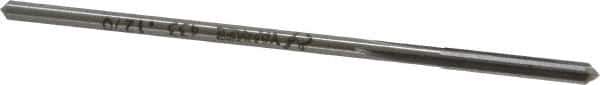 Made in USA - 0.127" High Speed Steel 4 Flute Chucking Reamer - Straight Flute, 0.119" Straight Shank, 7/8" Flute Length, 3-1/2" OAL - Eagle Tool & Supply