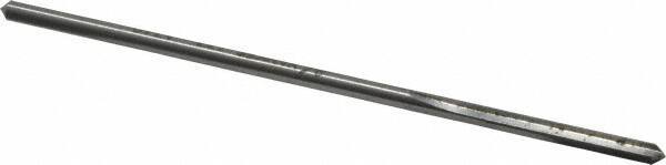 Made in USA - 0.134" High Speed Steel 4 Flute Chucking Reamer - Straight Flute, 0.119" Straight Shank, 7/8" Flute Length, 3-1/2" OAL - Eagle Tool & Supply