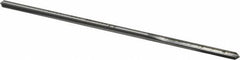 Made in USA - 0.134" High Speed Steel 4 Flute Chucking Reamer - Straight Flute, 0.119" Straight Shank, 7/8" Flute Length, 3-1/2" OAL - Eagle Tool & Supply