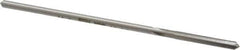 Made in USA - 0.1345" High Speed Steel 4 Flute Chucking Reamer - Straight Flute, 0.119" Straight Shank, 7/8" Flute Length, 3-1/2" OAL - Eagle Tool & Supply