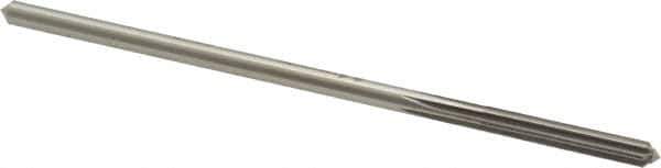 Made in USA - 5/32" High Speed Steel 4 Flute Chucking Reamer - Straight Flute, 0.151" Straight Shank, 1" Flute Length, 4" OAL - Eagle Tool & Supply