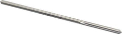 Made in USA - 0.1595" High Speed Steel 6 Flute Chucking Reamer - Straight Flute, 0.153" Straight Shank, 1-1/8" Flute Length, 4-1/2" OAL - Eagle Tool & Supply