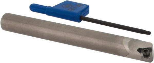 Iscar - MGSI, Left Hand Cut, 8mm Shank Width, Neutral Rake Indexable Turning Toolholder - 72mm OAL, IR; WB.T 52.. Insert Compatibility, Series Isoturn - Eagle Tool & Supply