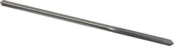Made in USA - 0.165" High Speed Steel 6 Flute Chucking Reamer - Straight Flute, 0.153" Straight Shank, 1-1/8" Flute Length, 4-1/2" OAL - Eagle Tool & Supply
