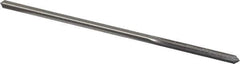 Made in USA - 0.165" High Speed Steel 6 Flute Chucking Reamer - Straight Flute, 0.153" Straight Shank, 1-1/8" Flute Length, 4-1/2" OAL - Eagle Tool & Supply