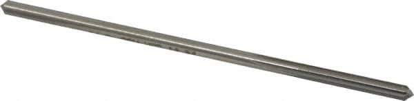 Made in USA - 0.168" High Speed Steel 6 Flute Chucking Reamer - Straight Flute, 0.1595" Straight Shank, 1-1/8" Flute Length, 4-1/2" OAL - Eagle Tool & Supply