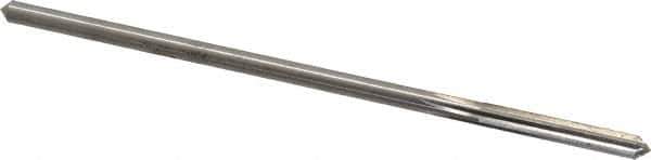 Made in USA - 0.1685" High Speed Steel 6 Flute Chucking Reamer - Straight Flute, 0.1595" Straight Shank, 1-1/8" Flute Length, 4-1/2" OAL - Eagle Tool & Supply